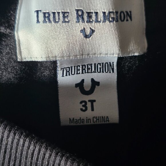 True Religion Rocco Moto Pants Toddler 3T Black Faux Leather NWT - Picture 10 of 11